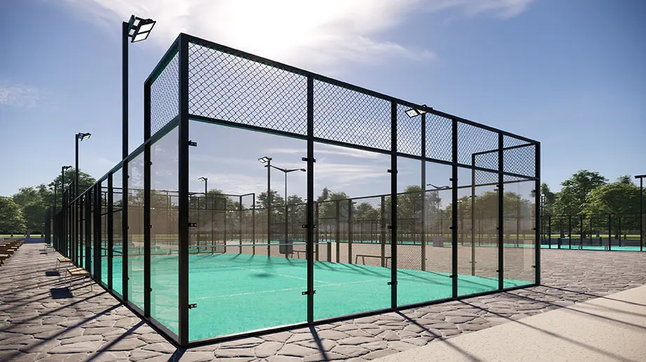 Men's padel game overhead smash