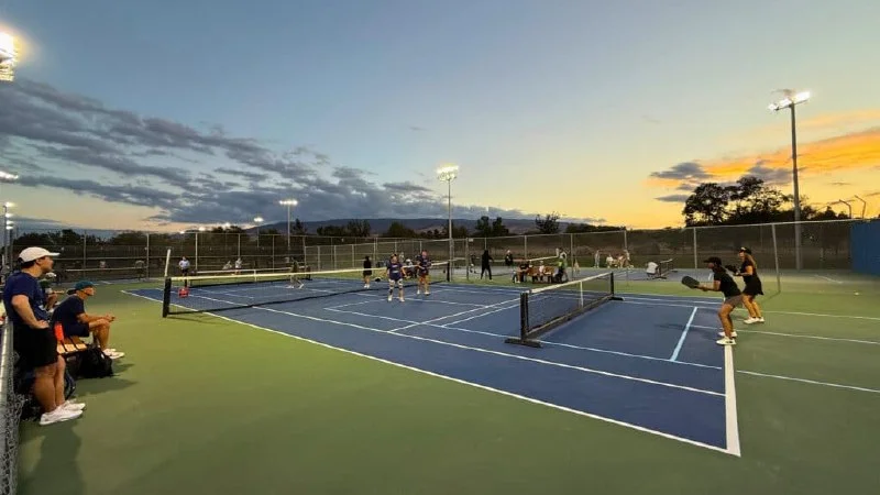 Pickleball courts at Reno Tennis Center in Washoe County, Nevada