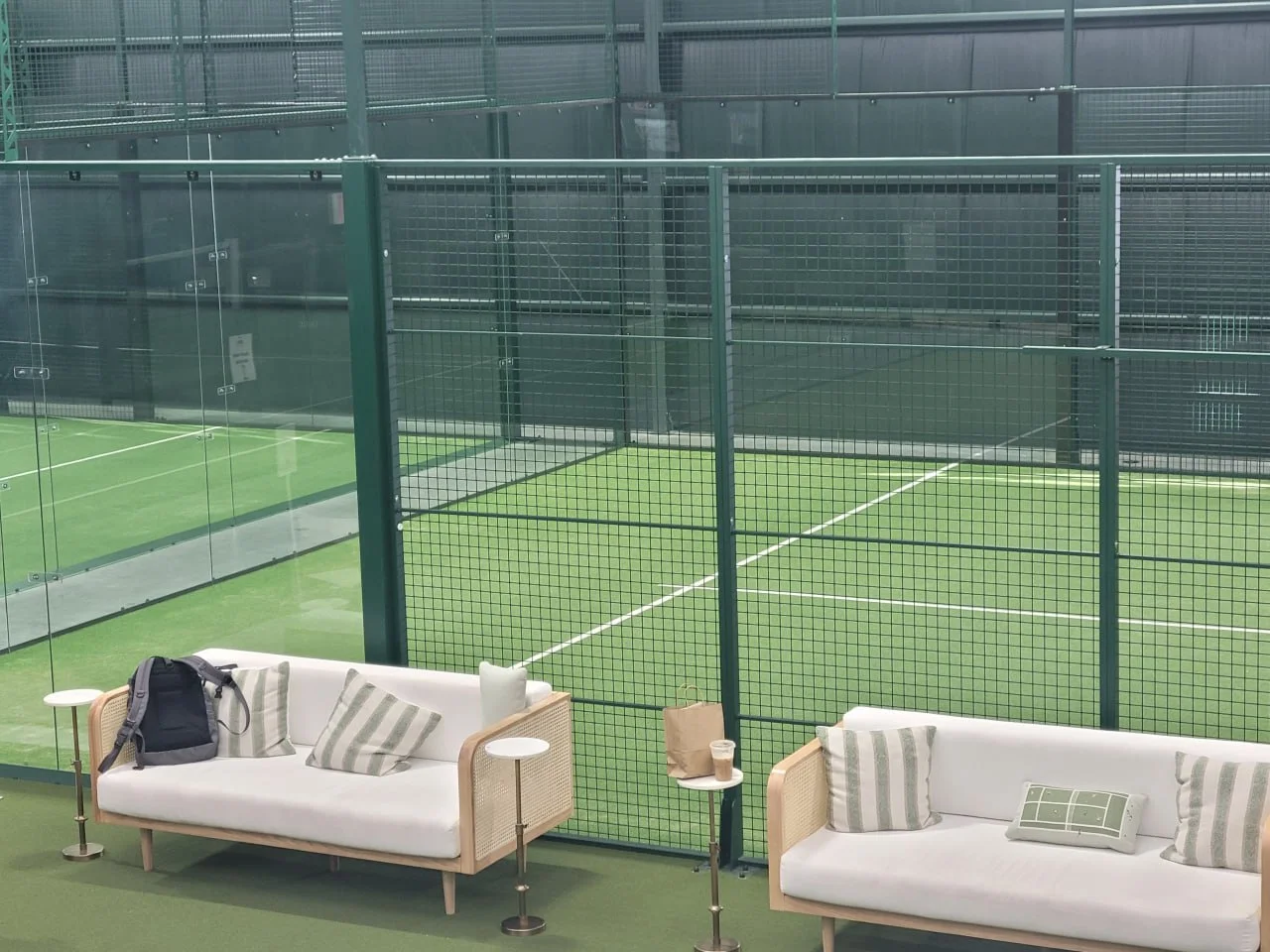 Member lounge at St. Pete Athletic - Paddle & Social